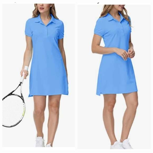 MoFiz Short Sleeve Polo Dress Size M - Picture 1 of 10